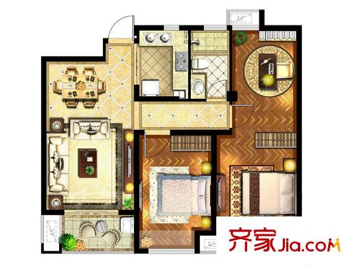 寶能睿城高層C2戶型 3室2廳1衛(wèi)1廚