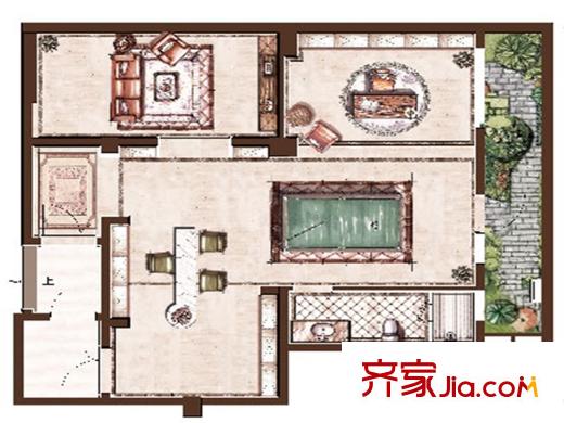 寶能睿城G2地下室戶型 2室1廳1衛(wèi)