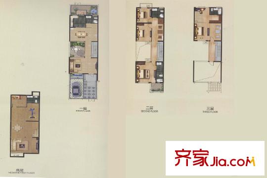 集成居聯(lián)排別墅L9戶型 5室2廳5衛(wèi)1廚