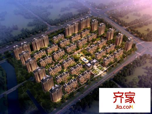 橡樹灣小區(qū)鳥瞰圖