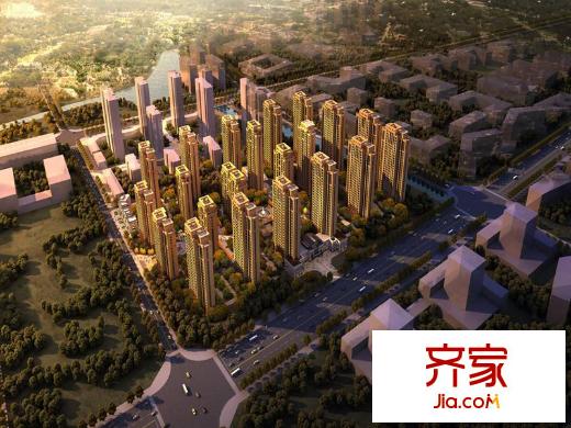 華建雅筑小區(qū)鳥瞰圖