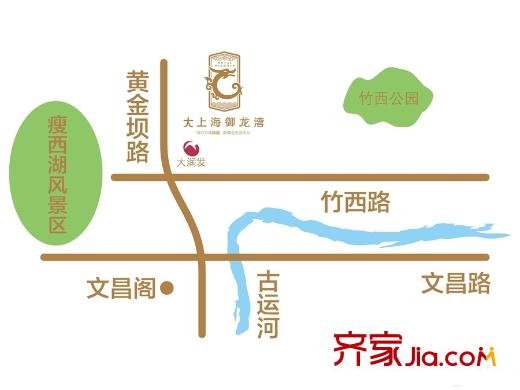 大上海御龍灣交通圖