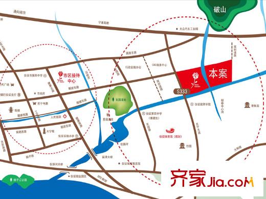 玫瑰園區(qū)位圖