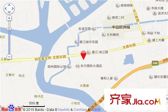 揚州國際公館交通坐標圖