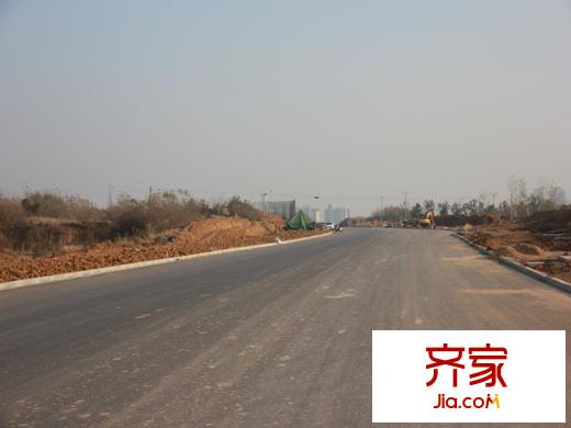 香茗湖1號(hào)工地附近道路（2013-12-25）