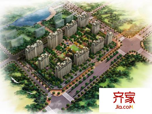 靜安陽光花都小區(qū)鳥瞰圖