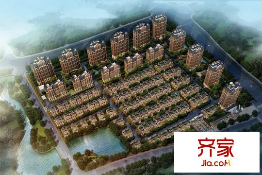 香茗湖1號小區(qū)鳥瞰圖