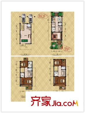 香茗湖1號(hào)A5中戶戶型 4室2廳4衛(wèi)