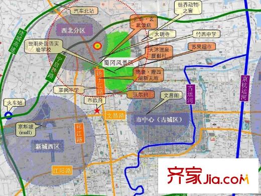 萬(wàn)科城交通圖