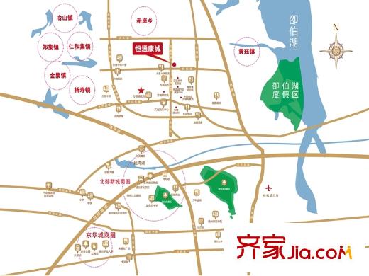 恒通康城交通圖