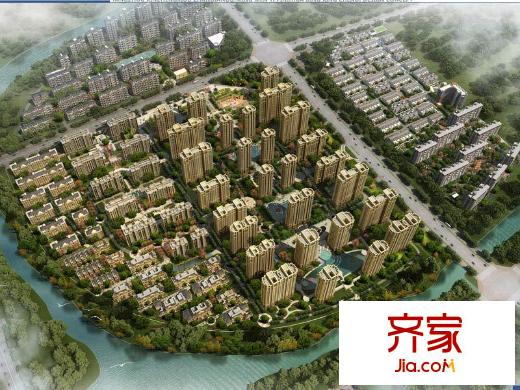 華鼎星城小區(qū)鳥瞰圖