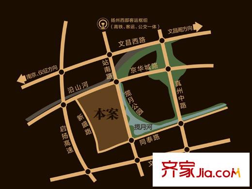 金地酩悅交通圖