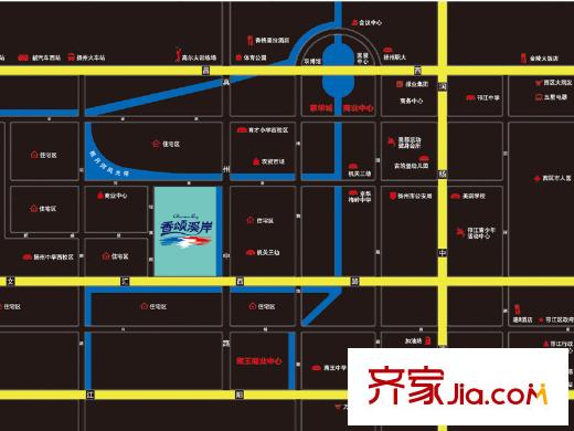 香頌溪岸交通圖
