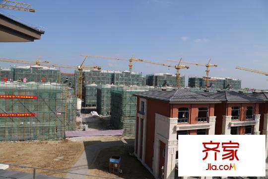 匯智津園別墅及小高層工程進度俯視圖（2015-9-28）
