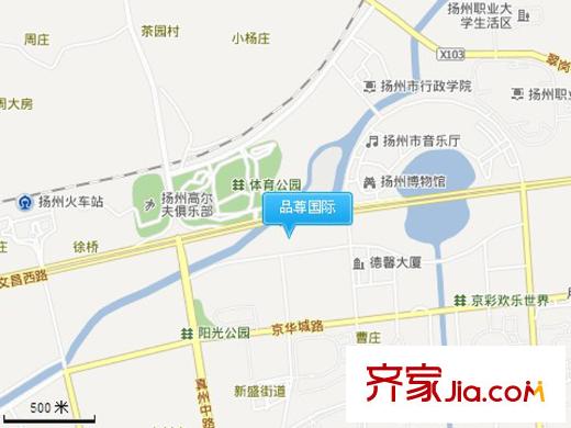 品尊國際交通圖