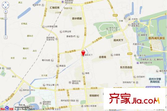揚(yáng)州天下花園交通坐標(biāo)圖
