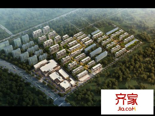 朗悅?cè)A府小區(qū)鳥瞰圖