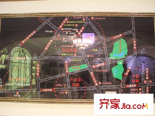 朗悅華府區(qū)位圖