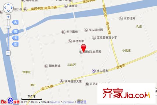新城生態(tài)花園交通坐標(biāo)圖