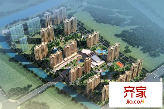 寶應(yīng)碧桂園小區(qū)鳥瞰圖