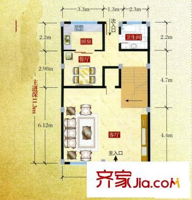 加州莊園戶型圖聯(lián)排G戶型夾層 5室3廳5衛(wèi)1廚