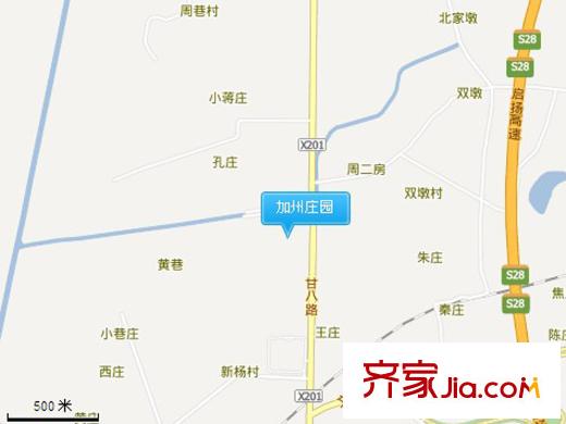 加州莊園交通圖
