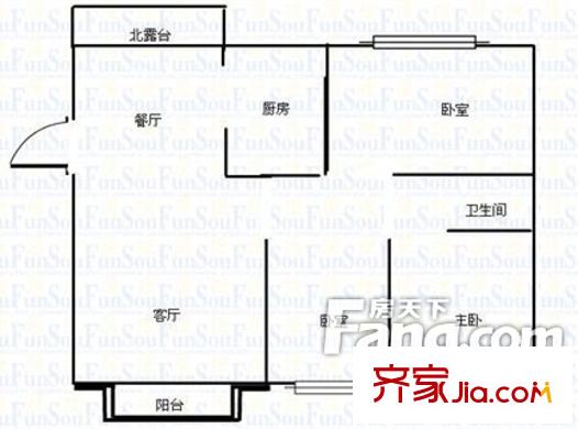 萬鴻城市花園 戶型圖
