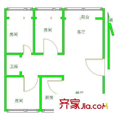 萬鴻城市花園 0室 戶型圖