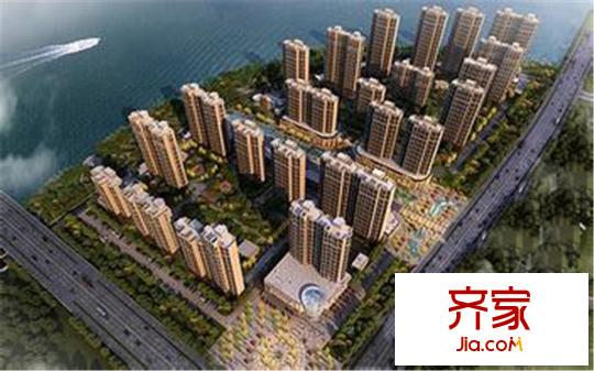 九龙湾小区鸟瞰图