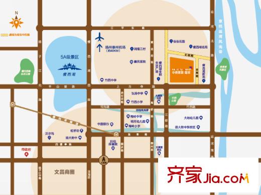 中信泰富嘉境交通圖