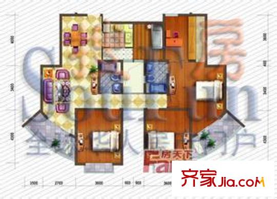 奧都花城 戶型圖