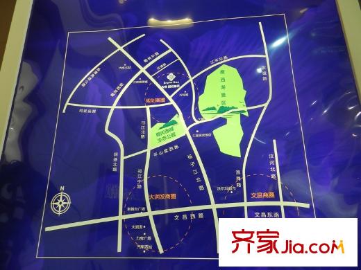 朗悅華府區(qū)位圖
