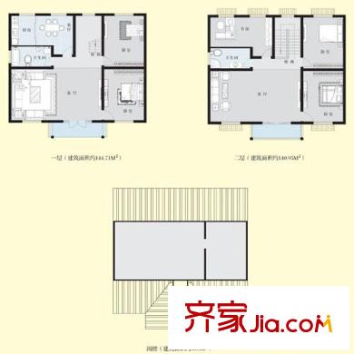 揚州畫舫戶型圖華舫居E戶型 5室4廳2衛(wèi)1廚