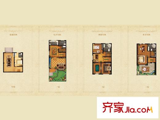 金龍灣莊園B1C1D1戶型 6室3廳3衛(wèi)1廚