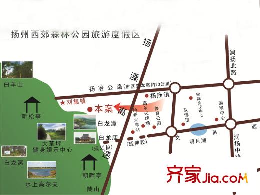 仁杰龍郡交通圖
