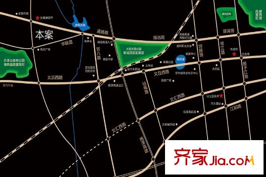 仁杰龍郡交通圖