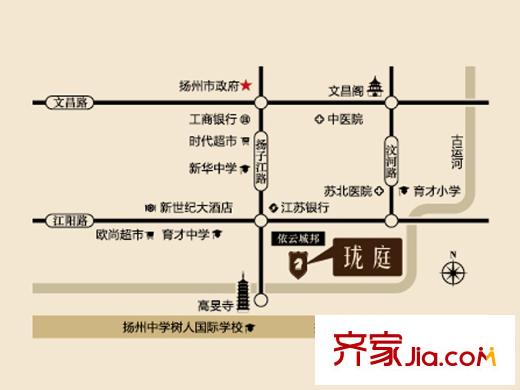 華利瓏庭區(qū)位圖