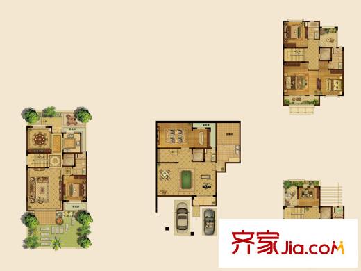 華利瓏庭白金漢宮H2戶型 6室2廳4衛(wèi)1廚