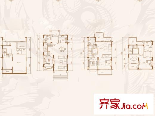 美錦云天M戶型 5室3廳3衛(wèi)1廚