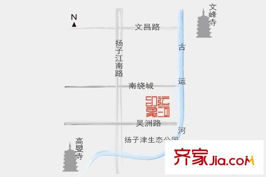 江揚(yáng)運(yùn)河印象交通圖