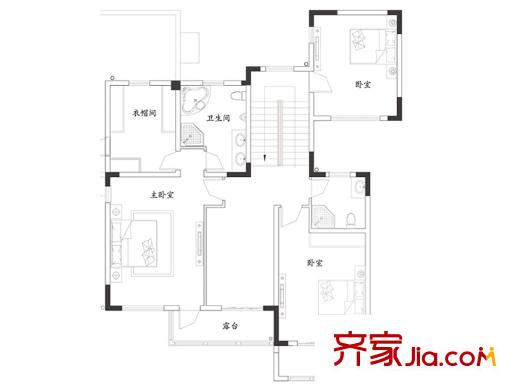 江揚運河印象二層2戶型 5室2廳3衛(wèi)1廚
