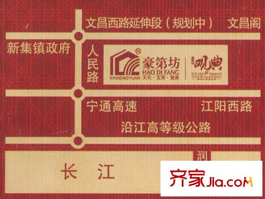 豪第坊交通圖