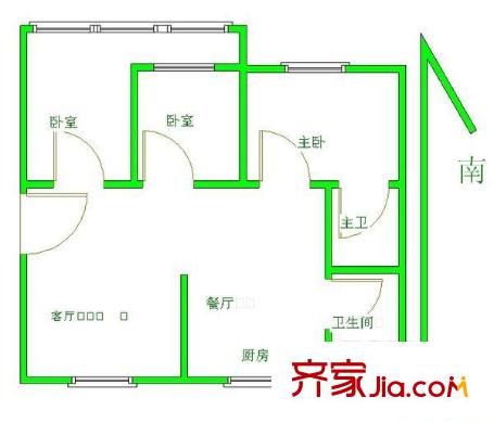 美琪小區(qū) 戶型圖