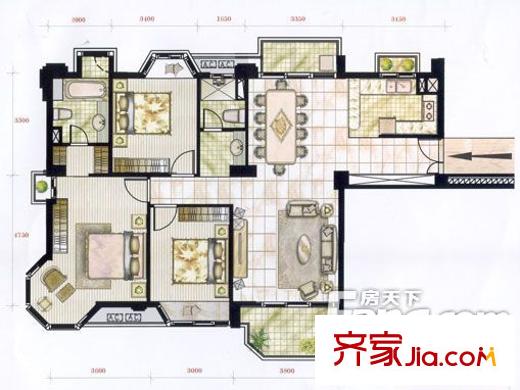 京華城御景園戶型圖華城御景園 戶型圖 