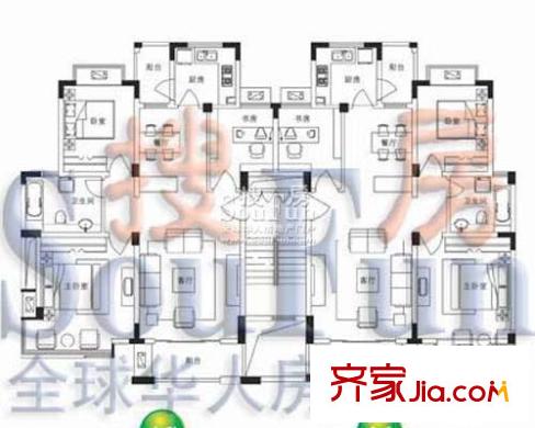  星聯(lián)邦戶型圖面積: 100.73平方米
