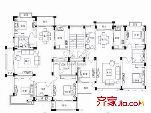  星聯(lián)邦戶型圖面積: 117.58平方米
