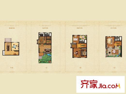 金龍灣莊園A1A2戶型 5室2廳3衛(wèi)1廚