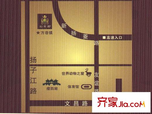 沁芳園交通圖