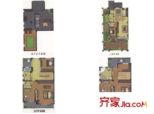 濱城溪上明堂雙拼別墅-P6A戶型 6室2廳5衛(wèi)1廚