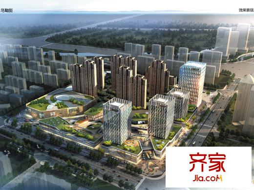 昌建廣場(chǎng)小區(qū)鳥瞰圖